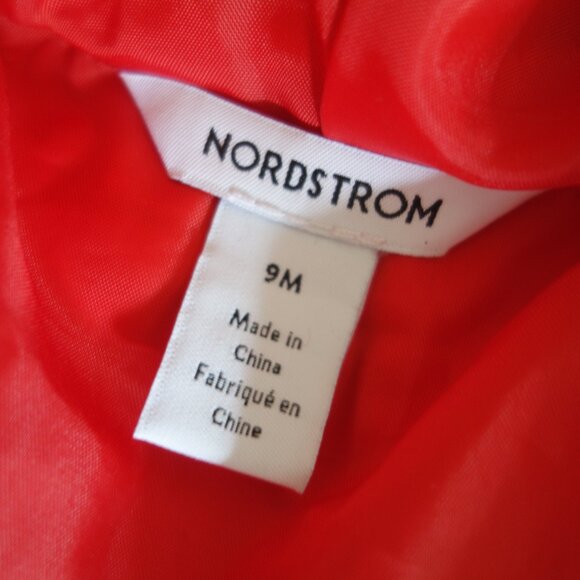 NORDSTROM Winter Snow One-Piece Red Puffer Suit – 9 months - Picture 3 of 5